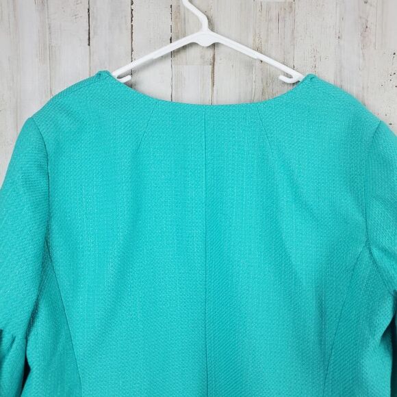Talbots Blazer Jacket Aqua Blue Size 16 wp - Picture 9 of 9